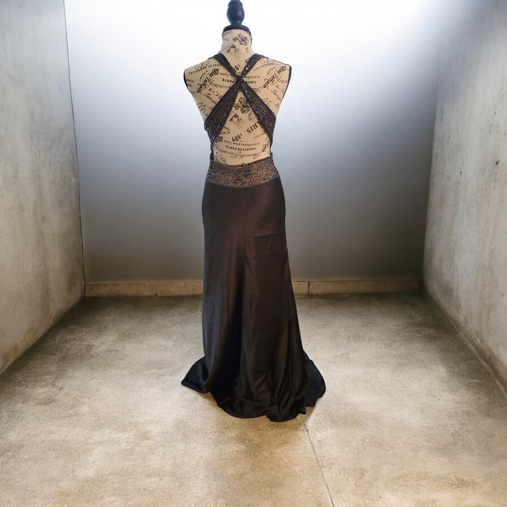 NWT Cinderella Elegant Black Backless Gown - Picture 3 of 9